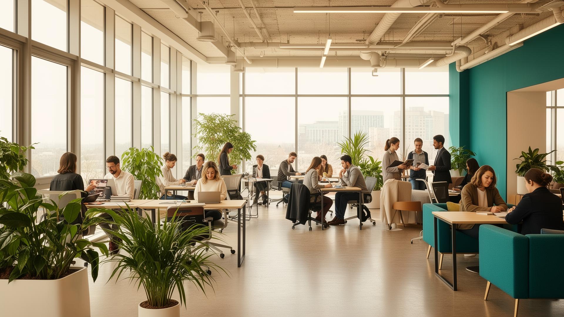 Modern coworking space